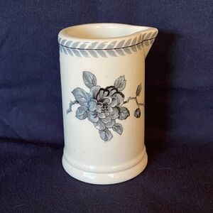 Ridgway Grey Floral Ceramic Pottery Creamer